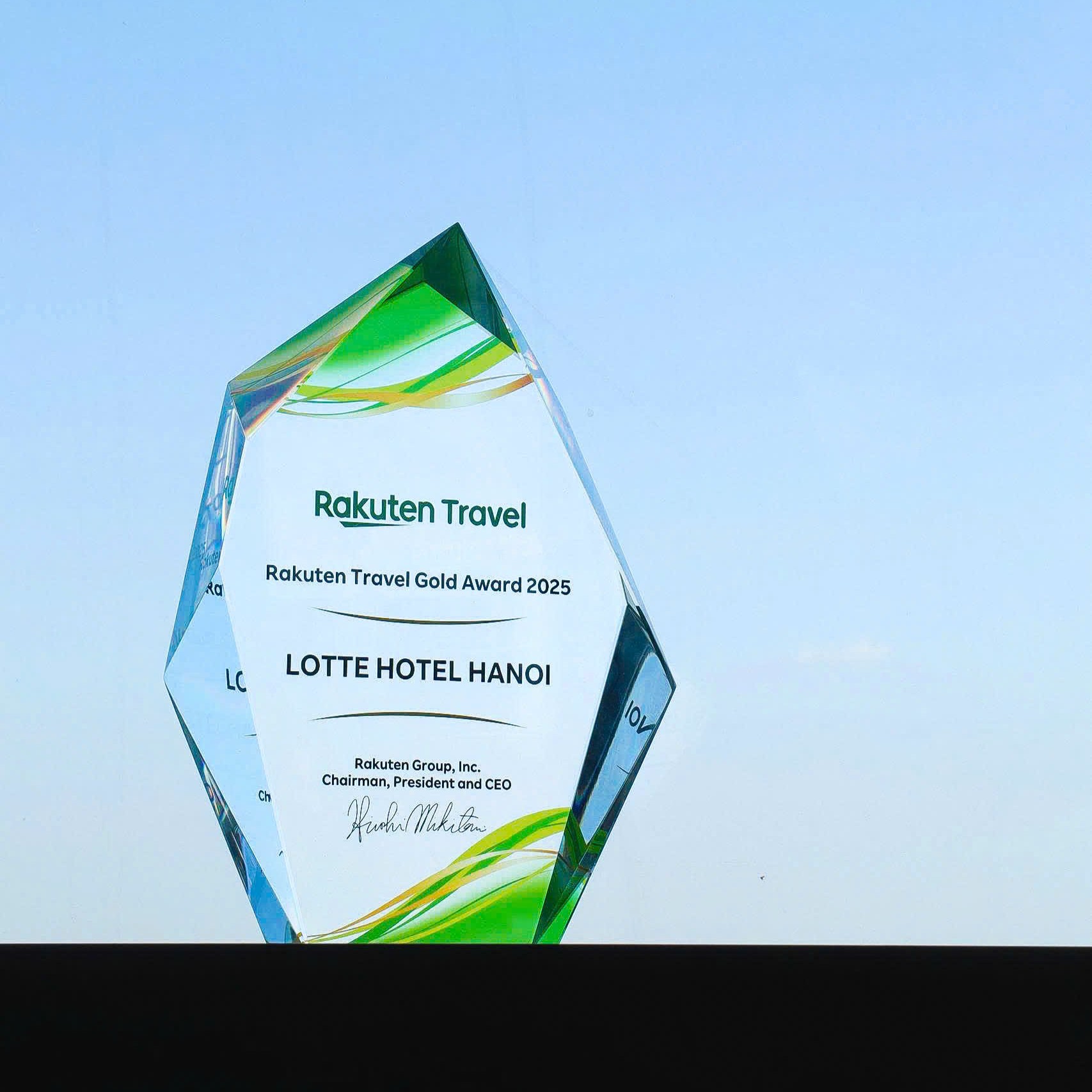 LOTTE HOTEL HANOI - LOTTE HOTEL HANOI About - Honoured at Rakuten Travel Gold Award 2025